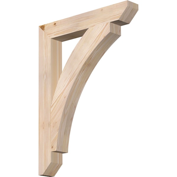 Ekena Millwork Thorton Slat Smooth Bracket, Douglas Fir, 3 1/2"W x 24"D x 32"H BKT04X24X32THR06SDF - main